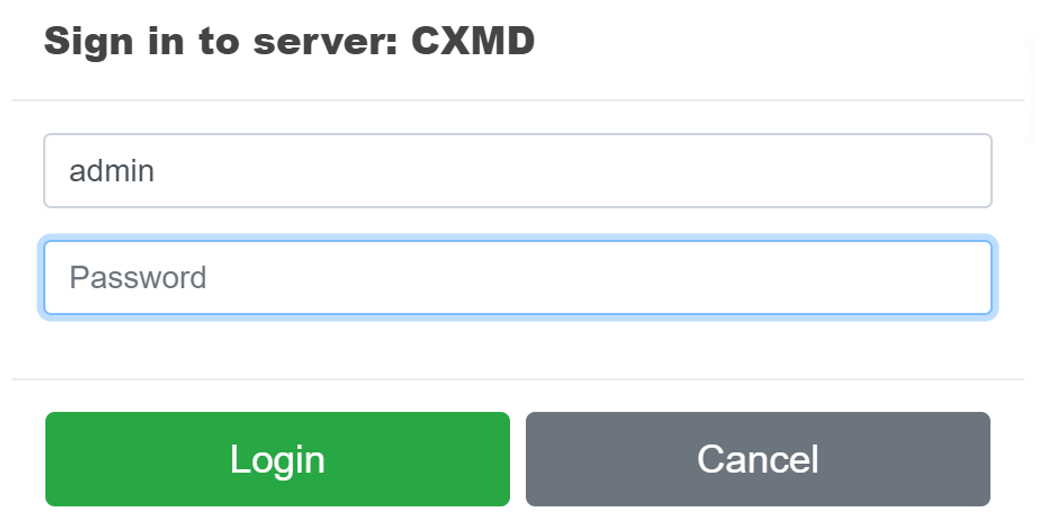 How to login into a TM1 instance