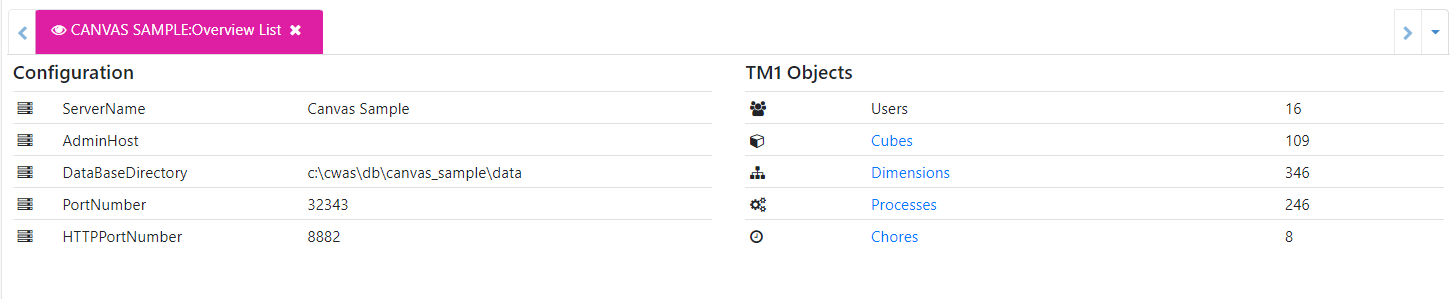 Create a page which shows an overview of your instance
